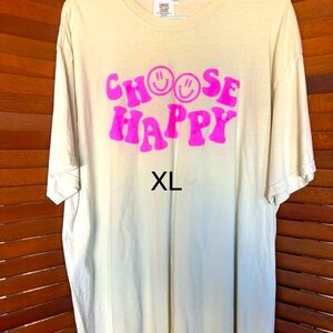 Choose Happy Graphic T-Shirt XL